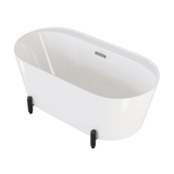 Swiss Madison SM-FB1002MB Monaco 59" Freestanding Bathtub with Matte Black Stand