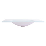 Fine Fixtures VG3018W-8 White 30" x 19" Serenity Vanity Sink With Integrated Countertop - 3 holes 8" Spread