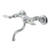 Kingston Brass Wall Mount Bathroom Faucet, Polished Chrome - KS2111PL