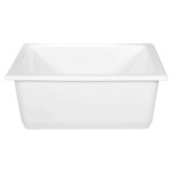 Fine Fixtures 27 Inch x 19 Inch Fireclay Kitchen Undermount Sink - White - FC2618UW