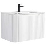 Fine Fixtures Caskvalley 30 Inch Wall Hung Vanity Cabinet With Sink - White - CV30WH