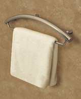 HealthCraft Invisia Bathroom Towel Bar 16" with Integrated Support Grab Bar - Polished Chrome - INV-TB16-CP