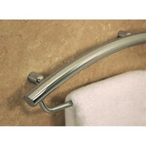 HealthCraft Invisia INV-TB16-CP Bathroom Towel Bar 16" with Integrated Support Grab Bar - Polished Chrome