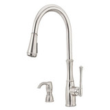 Price Pfister GT529-WH1S Wheaton Pull-down Kitchen Faucet & Soap Dispenser - Stainless
