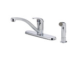 Price Pfister Pfirst Series Single Handle Kitchen Faucet With Side Spray - Chrome - G134-7000