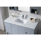 Blossom 48.5" White Quartz Countertop with Ceramic Sink - CT5000 4822S 02 C