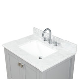 Blossom 30" Carrara Marble Countertop with Sink and Backsplash - CT5 3022 03 C