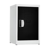Alpine 24" H x 15" W Steel Single Tier Storage Locker with Digital Lock, Black - ADI629-02-BLK-DL