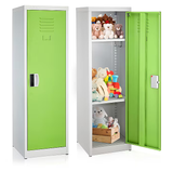 Alpine ADI629-01-GRN-DL 48" H x 15" W Steel Single Tier Storage Locker with Digital Lock, Green