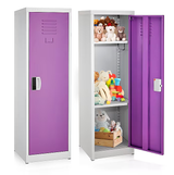Alpine ADI629-01-PUR-DL 48" H x 15" W Steel Single Tier Storage Locker with Digital Lock, Purple