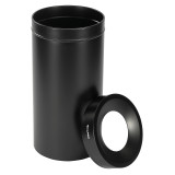 Alpine ALP475-27-BLK 27 Gallon Stainless Steel Trash Can (Black)