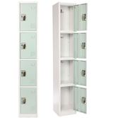 Alpine ADI629-204-MGRN-PKG-2 Large 4 Door Locker  Misty Green 2-Pack