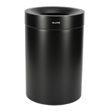 Alpine ALP475-50L-BLK 50 Gallon Stainless Steel Trash Can with Liner in Matte Black
