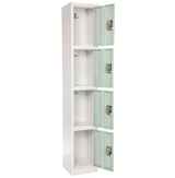 Alpine ADI629-204-MGRN-PKG-4 Large 4 Door Locker  Misty Green 4-Pack