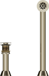 Cheviot Direct Drain Waste & Overflow, Brushed Nickel - 2224-BN