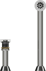 Cheviot Direct Drain Waste & Overflow, Chrome - 2224-CH