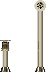 Cheviot Direct Drain Waste & Overflow, Polished Nickel - 2224-PN