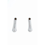 Cheviot Offset Rim Pillars, Polished Nickel, Pair - 39601-PN