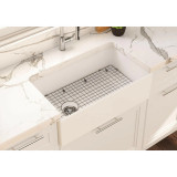 Cheviot Adria Fireclay Kitchen Sink, 33" x 19", Gloss White - 1901-WH Cheviot Adria Fireclay Kitchen Sink, 33" x 19", Gloss White - 1901-WH