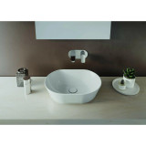 Cheviot Geo 2 Vessel Sink, 15", White - 1284-WH