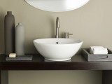 Cheviot Water Lily Vessel Sink, 17", White - 1200-WH