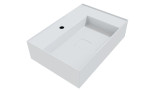 Cheviot Elevate Vessel Sink 24 3/8" x 16 3/4", Gloss White, 8" Drilling - 1263-WH-8