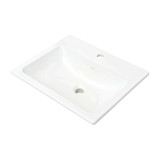 Cheviot Manhattan Drop-In Sink, 17 3/4", White, Single Hole Drilling - 1185-WH-1