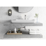 Cheviot Infinity Vessel Sink, 31 1/2" x 18 7/8", White, 8" Drilling - 1310-WH-8