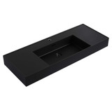 Fine Fixtures Crownpoint Bathroom Vanity Sink 48"W x 18"D, Black - VC4818BL