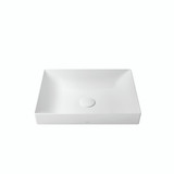 Toto Kiwami® Rectangular 20" Vessel Bathroom Sink, Matte White - LT475#MW