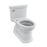Toto Soirée® One Piece Elongated 1.28 GPF Universal Height Skirted Toilet with CeFiONtect, Cotton White - CST964CEFGAT40#01