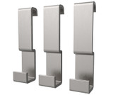 Swanstone Odile Suite Clip On Small Bathroom Hooks in Brushed Chrome - Pack of 3 - SMHK10045089.201