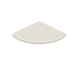 Swanstone 8 1/2" x 8" x 1 1/4" Aerie Shower or Bath Corner Shelf in Bisque - ES80000.018