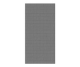 Swanstone 42" x 72" Metro Subway Tile Glue up Bathtub and Shower Single Wall Panel in Ash Gray - MTMK7242.203