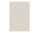 Swanstone 50" x 72" Metro Subway Tile Glue up Bathtub and Shower Single Wall Panel in Bisque - MTMK7250.018
