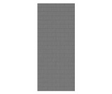 Swanstone 34" x 84" Metro Subway Tile Glue up Bathtub and Shower Single Wall Panel in Ash Gray - MTMK8434.203