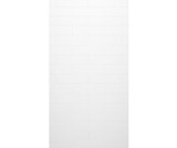 Swanstone 42" x 84" Modern Subway Tile Glue up Bathtub and Shower Single Wall Panel in White - MSMK8442.010