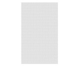 Swanstone 50" x 84" Metro Subway Tile Glue up Bathtub and Shower Single Wall Panel in White - MTMK8450.010