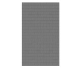 Swanstone 50" x 84" Metro Subway Tile Glue up Bathtub and Shower Single Wall Panel in Ash Gray - MTMK8450.203