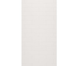 Swanstone 50 x 96 Modern Subway Tile Glue up Bathtub and Shower Single Wall Panel in Birch - MSMK9650.226