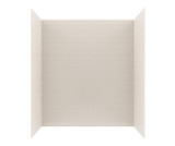 Swanstone 30" x 62" x 72 Metro Subway Tile Glue up Tub Wall Kit in Bisque - MTMK723062.018