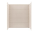 Swanstone 34" x 62" x 72 Metro Subway Tile Glue up Tub Wall Kit in Tahiti White - MTMK723462.011