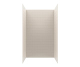 Swanstone 34" x 42" x 72 Metro Subway Tile Glue up Bathtub and Shower Wall Kit in Bisque - MTMK723442.018