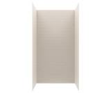 Swanstone 32" x 50" x 96 Metro Subway Tile Glue up Shower Wall Kit in Bisque - MTMK963250.018