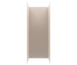 Swanstone 36" x 36" x 96 Metro Subway Tile Glue up Shower Wall Kit in Tahiti White - MTMK963636.011