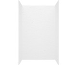 Swanstone 32" x 50" x 72 Smooth Glue up Bathtub and Shower Wall Kit in Ice - SMMK723250.130