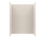 Swanstone 32" x 62" x 84 Metro Subway Tile Glue up Bathtub and Shower Wall Kit in Bisque - MTMK843262.018