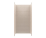 Swanstone 34" x 42" x 84 Metro Subway Tile Glue up Shower Wall Kit in Tahiti White - MTMK843442.011