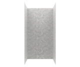 Swanstone 34" x 42" x 84 Metro Subway Tile Glue up Shower Wall Kit in Ice - MTMK843442.130