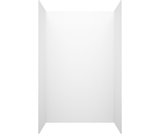 Swanstone 32" x 50" x 84 Smooth Glue up Shower Wall Kit in Tahiti White - SMMK843250.011